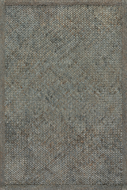 Dash & Albert Thale Textured Handmade Jute Green Rug
