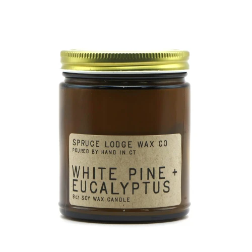 White Pine + Eucalyptus Soy Candle 8 oz | Spruce Lodge