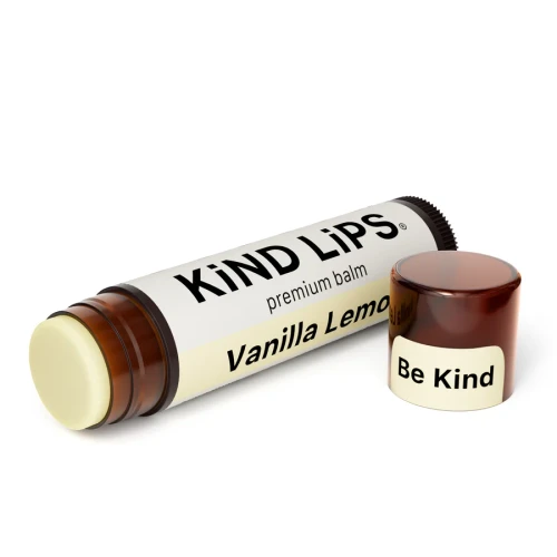 Kind Lips Vanilla Lemon Organic Lip Balm tube