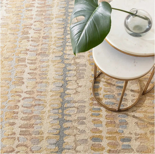 Dash & Albert Paint Chip Natural Micro Hooked Wool Rug Dash and Albert