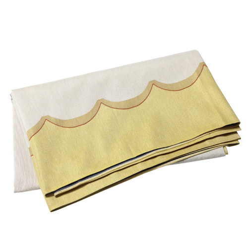 Tavola Yellow Scalloped Tablecloth VIETRI