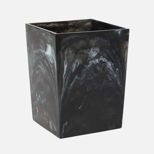 Pigeon & Poodle Abiko Square Wastebasket in Obsidian Pigeon & Poodle