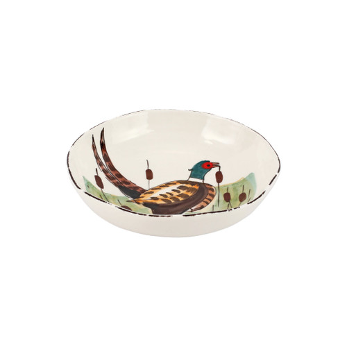 Wildlife Pheasant Pasta Bowl VIETRI