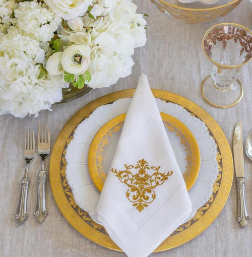 Vetro Gold Charger Set of 2