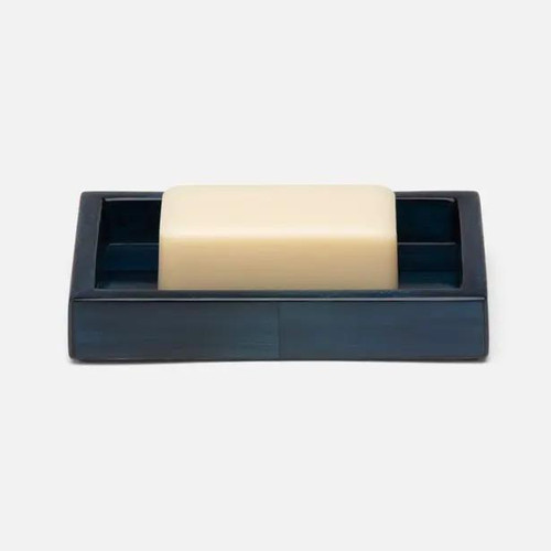 Pigeon & Poodle Arles Navy Rectangular Soap Dish Pigeon & Poodle