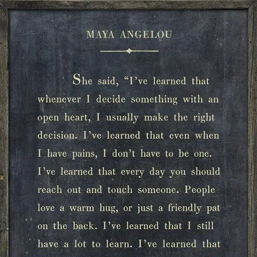 Sugarboo Designs Maya Angelou Book Collection Sign