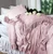 Linen Salvage Luxe Isabella Tatter Velvet Ruffle Collection-Rose Linen Salvage Luxe