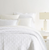Pine Cone Hill Washed Linen White Quilt Full/Queen