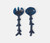 Blue Pheasant Celina Cobalt Serving Set - Lavender Fields