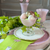Pink Topiary Tri-Fold Napkin in Citron Set of 4