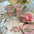 Rialto Borghese Pink with Gold Water/Wine Glass Arte Italica