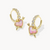 Ari Heart Arrow Gold Convertible Huggie Earrings