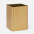Pigeon & Poodle Adelaide Square Wastebasket in Matte Gold Pigeon & Poodle