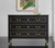 Modern History French Three Drawer Commode-Black - Lavender Fields