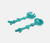 Blue Pheasant Celina Turquoise Serving Set
