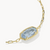 Elaina Luxe Gold Chain Bracelet in Light Blue CZ