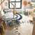 Lorena Canals Washable Rug Round ABC Natural - Black - Lavender Fields