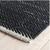 Dash & Albert Herringbone Black Woven Cotton Rug Sample Lavender Fields