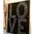 Sugarboo Designs L-O-V-E Art Print (Grey Wood Frame) 46" x 35"