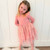 Blush Shimmer Long Sleeve Tutu Dress Sweet Wink