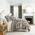 Pine Cone Hill Fira Jacquard Black Coverlet Pine Cone Hill