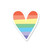 Rainbow Heart Vinyl Sticker