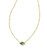 Mini Abbie Satellite Pendant Necklace in Gold Green Illusion