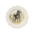 Wildlife Black Hunting Dog Salad Plate VIETRI