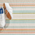 Dash & Albert Daphne Stripe Sky Handwoven Cotton Rug Dash and Albert