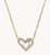 Kendra Scott Ari Heart Statement Gold Short Pendant Necklace