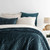 Pine Cone Hill Matte Velvet Juniper Quilt