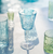 Vietri Barocco Light Blue Wine Glass - Set of 4 Vietri