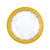 Arte Italica Vetro Gold Dinner Plate