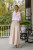 Lizzy Linen Skirt in Soft Flax