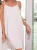 Violet White Cotton Nightgown