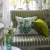 Primevère Cobalt Embroidered Decorative Pillow