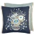 Palette Provençale Indigo Embroidered Decorative Pillow