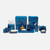 Pigeon & Poodle Abiko Square Wastebasket in Cobalt Pigeon & Poodle
