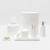 Pigeon & Poodle Burma White Porcelain Wastebasket Pigeon & Poodle
