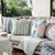 Laura Park Rosemary Stripe Lagoon Decorative Pillow - 22” x 22” Throw Pillow