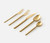 Blue Pheasant Roland Polished Gold Flatware