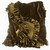 Linen Salvage Luxe Colette Petite Ruffle Throw in Topaz Linen Salvage Luxe