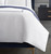 Sferra Grande Hotel White Cornflower Duvet Cover in King