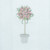 Pink Topiary Linen Towel
