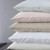 Pine Cone Hill Lush Linen White Sham - Lavender Fields