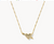 Ari Heart Arrow Gold Short Pendant Necklace