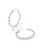 Kendra Lexi Silver Hoop Earrings in White Crystal Kendra Scott