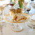 Arte Italica Vetro Gold Petit Four Stand