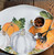 Vietri Pumpkins Large Oval Platter with Assorted Pumpkins Vietri