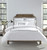 Sferra Grande Hotel White Navy Duvet Cover in King